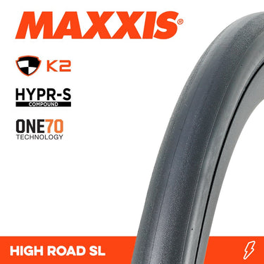 Maxxis Tyre High Road SL 700 X 25C Hypr-S K2 Fold 170TPI